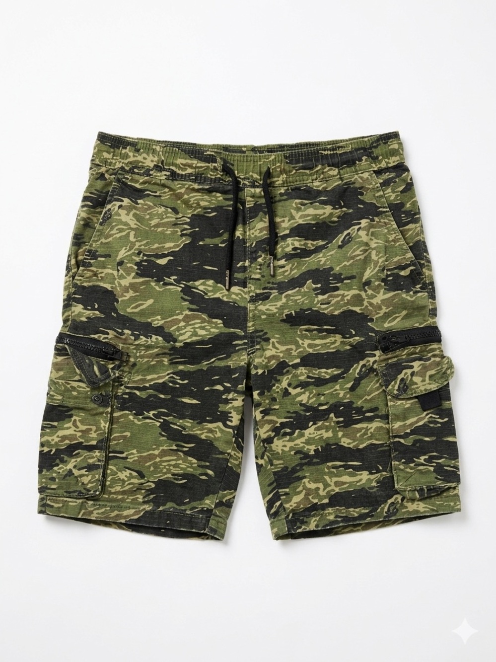 Arsenic Youth Tiger Stripe Camo Cargo Shorts Boys Size 14 Large